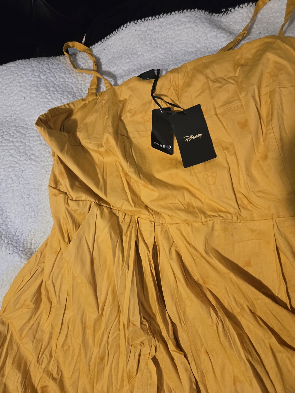 Torrid x Disney Yellow Sundress with Spaghetti Straps
